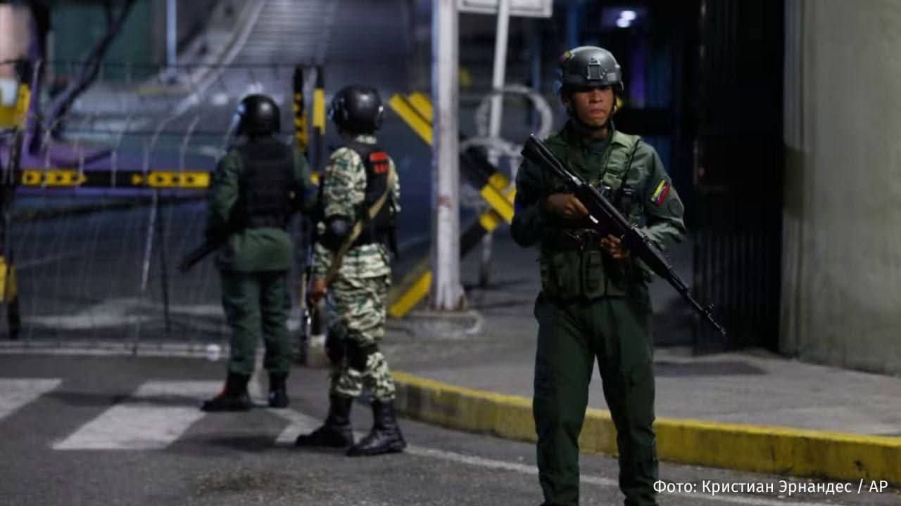 Pihak Militer mengamankan Kota Caracas